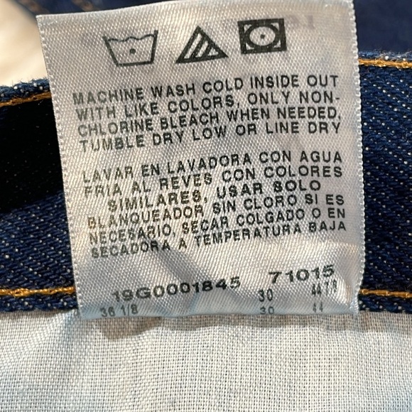 RUSTLER Jeans Mens Size 34x30 Classic Denim With Pockets Style 87619PW - Picture 9 of 10